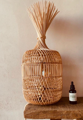 Natural Rattan Floor Lamp